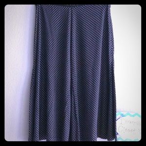 Hillard & Hanson Women's Silk Polkadot Skirt